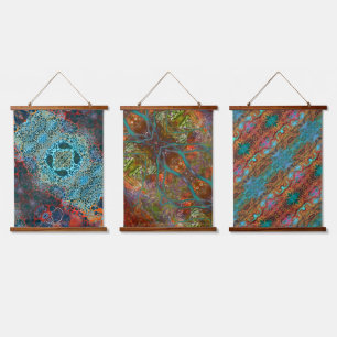 Abstract art hanging tapestry