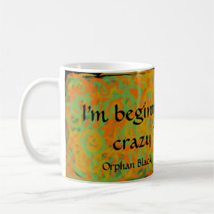 abstract art I'm beginning to think crazy is genet Coffee Mug
