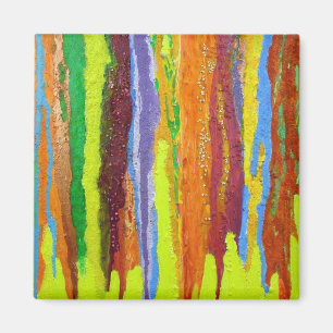 Abstract Art in Yellow Magnet