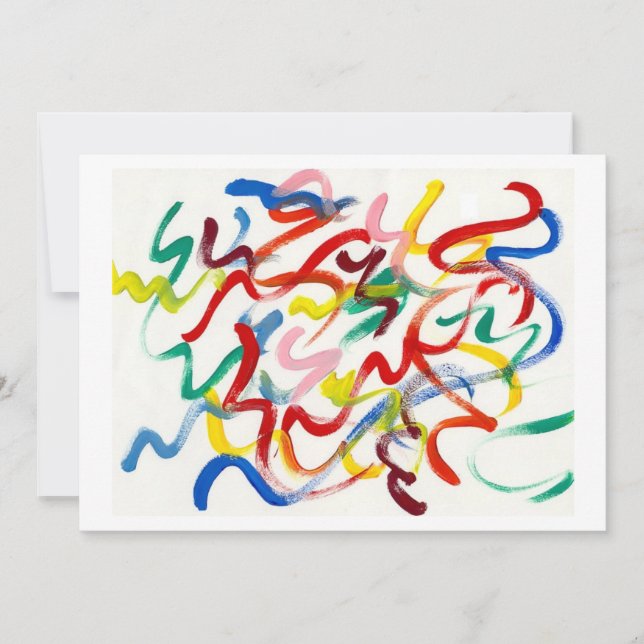 Abstract Art Invitation (Front)