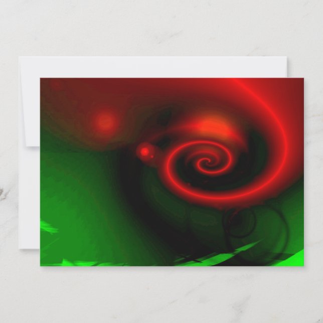 Abstract Art Invitations - Abstract Waves (Front)