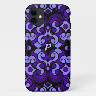 Abstract Art iPad Case in Purple