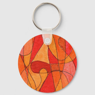 Abstract Art Key Chain