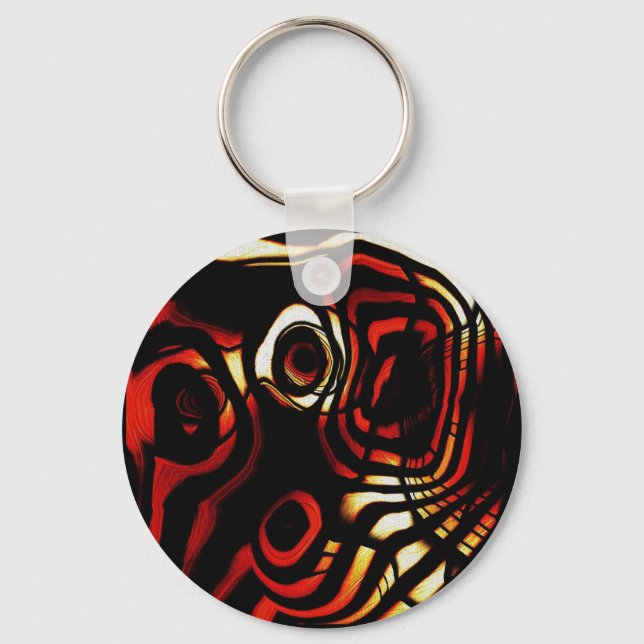 Abstract Art Key Ring (Front)