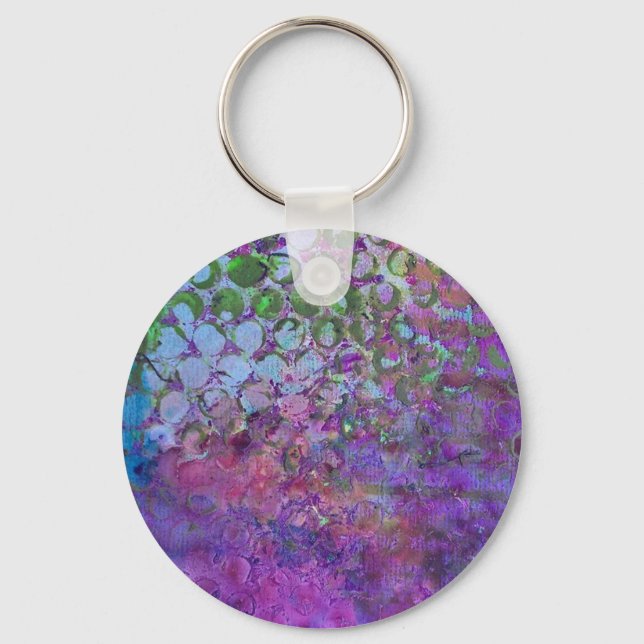 Abstract Art Key Ring (Front)
