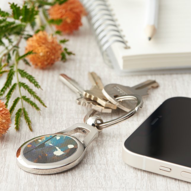 Abstract Art  Key Ring (Side)