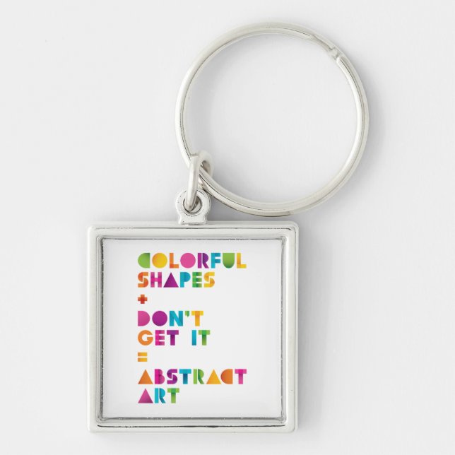 Abstract Art Key Ring (Front)