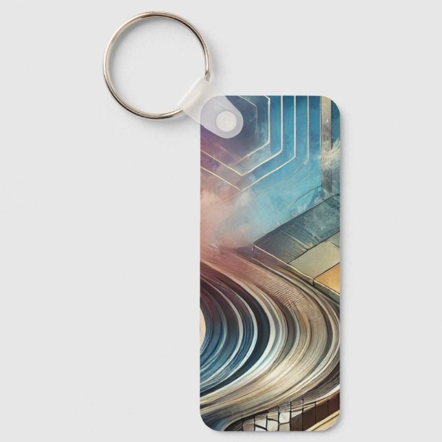 Abstract Art Keychain (Front)