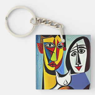 Abstract Art Keychain