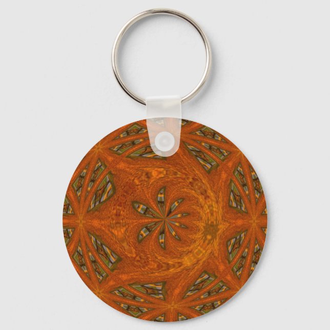 Abstract Art Labyrinth Key Ring (Front)