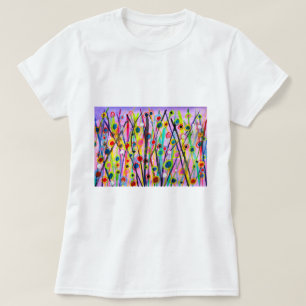 abstract art landscape colourful watercolor T-Shirt
