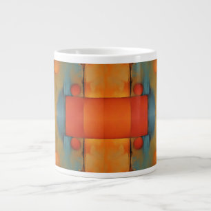 Abstract art large coffee mug