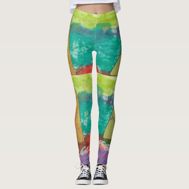 Abstract Art  Leggings (Front)