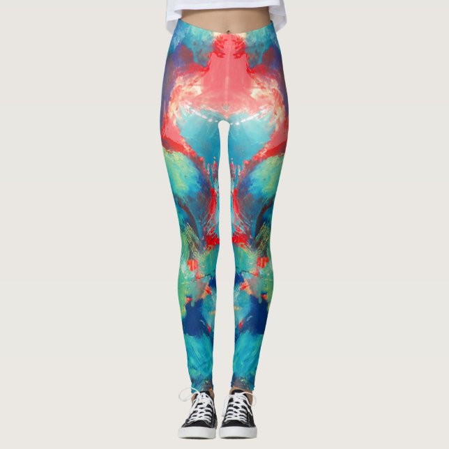 abstract art leggings (Front)