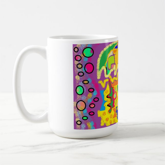 Abstract Art like Josephs Multi coloured coat !  Coffee Mug (Left)