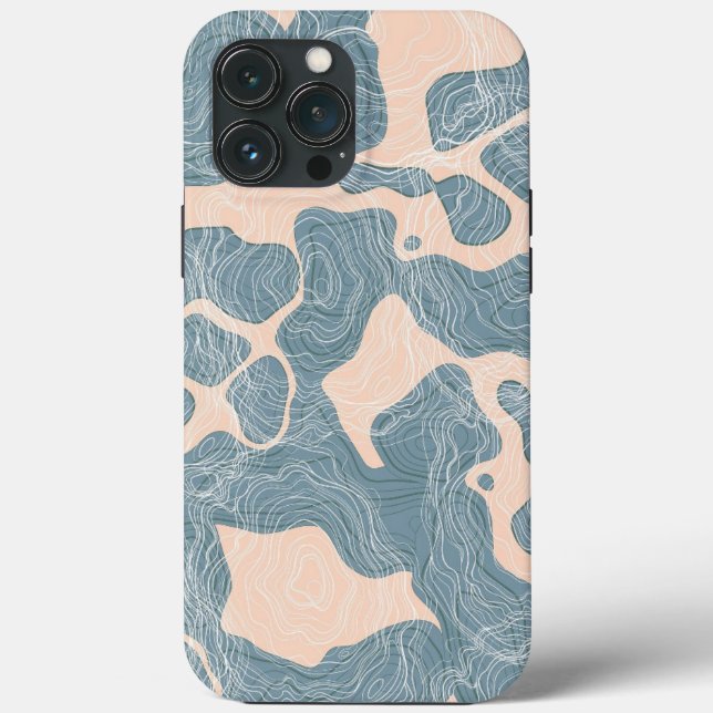 Abstract Art Lines Pattern Texture Map Wallpaper Case-Mate iPhone Case (Back)