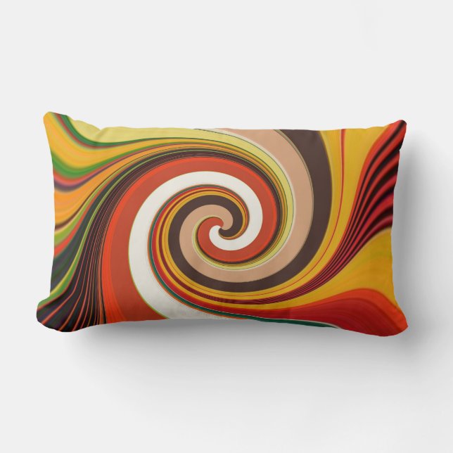 ABSTRACT ART LUMBAR CUSHION (Front)