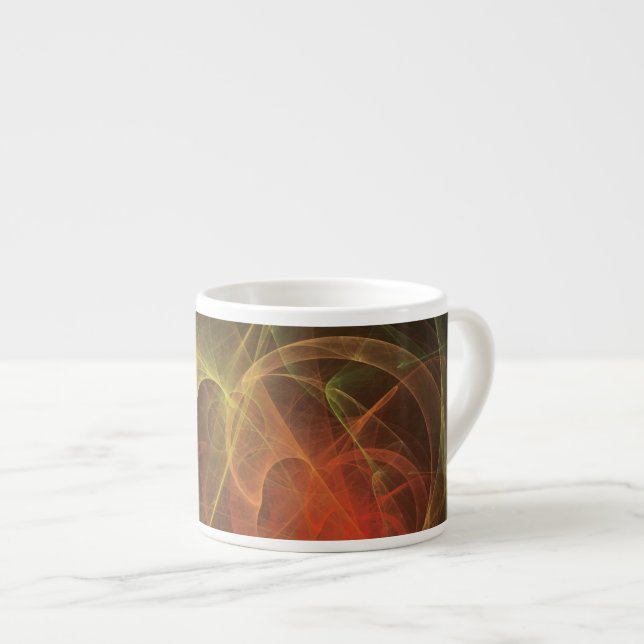 Abstract Art Magic Flame Espresso Cup (Front Right)