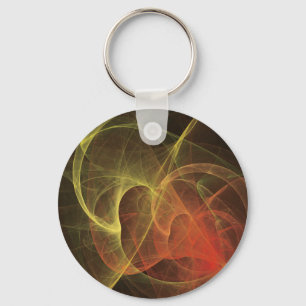 Abstract Art Magic Flame Key Ring