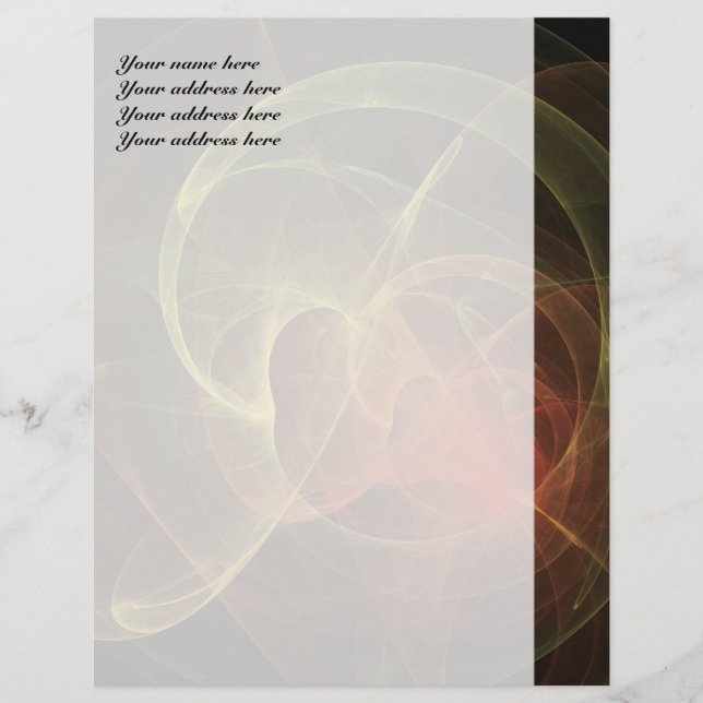 Abstract Art Magic Flame Letterhead Design (Front)