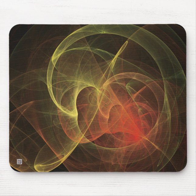 Abstract Art Magic Flame Mouse Pad (Front)
