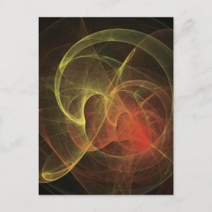 Abstract Art Magic Flame Postcard