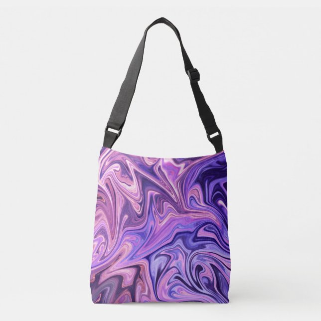 Abstract art masterpiece crossbody bag (Front)