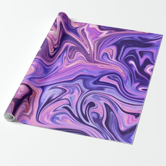 Abstract art masterpiece wrapping paper (Unrolled)