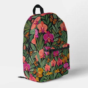 Abstract Art Mexican Orchid Butterflies Backpack