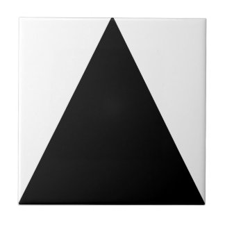 Abstract Art Minimalism Black White Ceramic Tile
