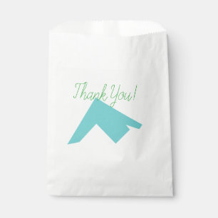 Abstract Art Minimalism Blue White Favour Bag