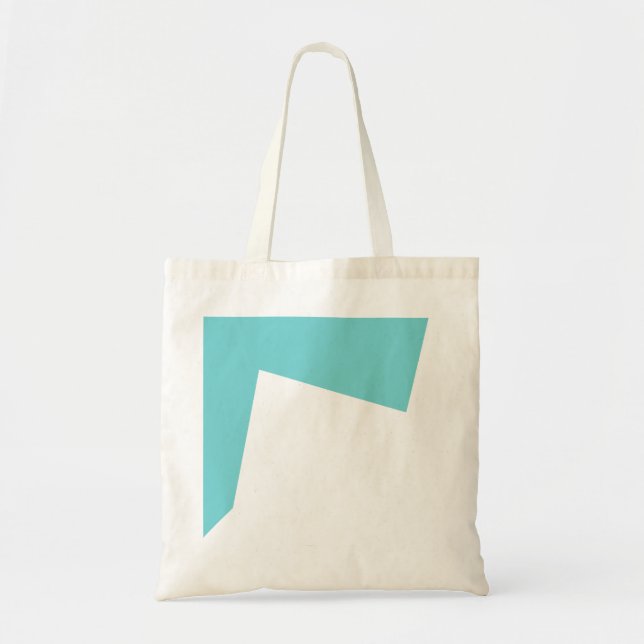 Abstract Art Minimalism Blue White Tote Bag (Front)
