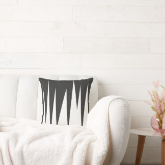 Abstract Art Minimalism Grey White Lines Cushion