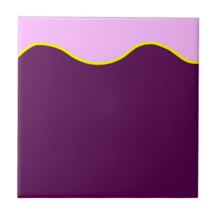 Abstract Art Minimalism Pastel Pink Ceramic Tile