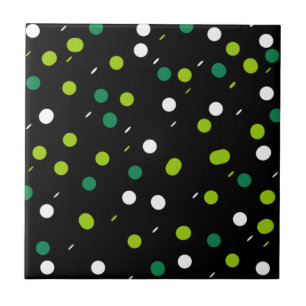 Abstract Art Minimalism Small Dots Ceramic Tile