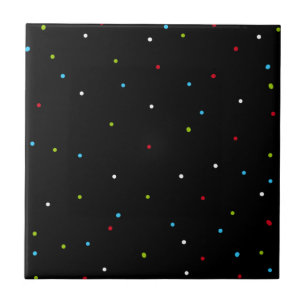 Abstract Art Minimalism Small Dots Ceramic Tile