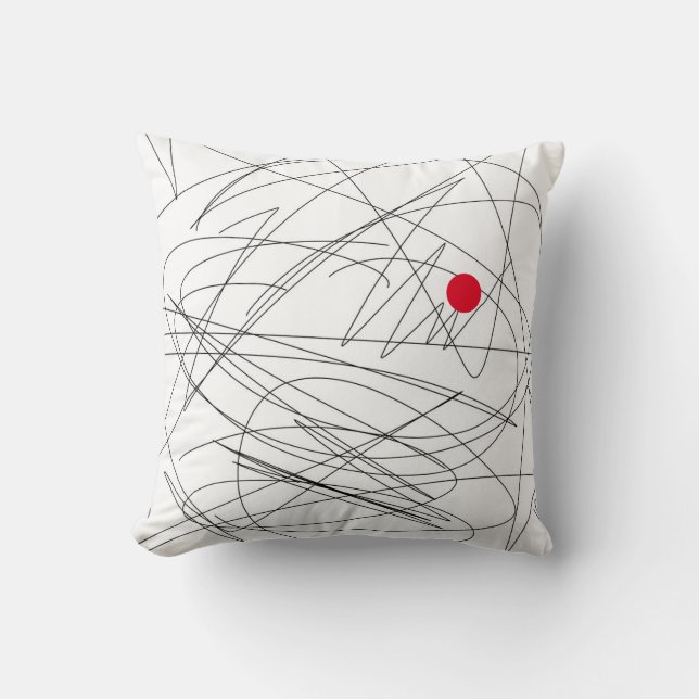 Abstract Art Minimalism Throw Pillow Cushion (Front)