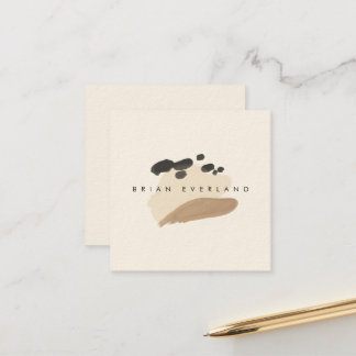Abstract Art Minimalist Artist Profile Square  Appointment Card