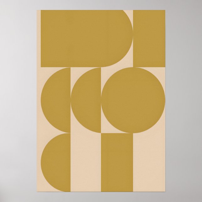 abstract art minimalist design postmodern style  poster (Front)