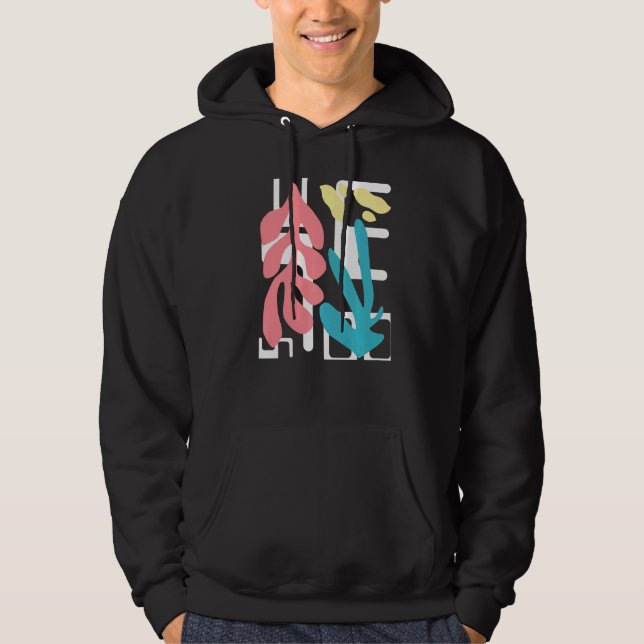 Abstract Art Modern Aesthetic Look  Colourful Desi Hoodie (Front)