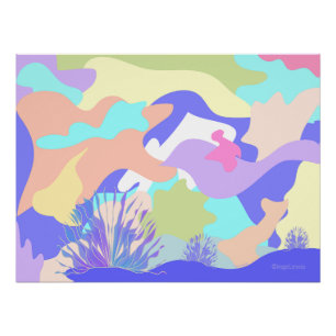 Abstract Art Modern Contemporary Colourful Poster