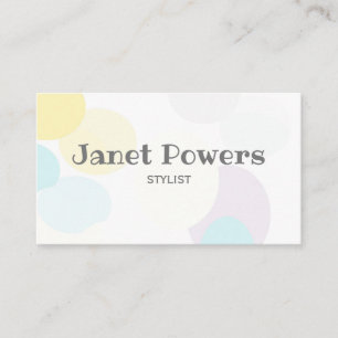 abstract art modern custom business card
