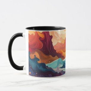 Abstract art mug