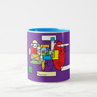 abstract art mug