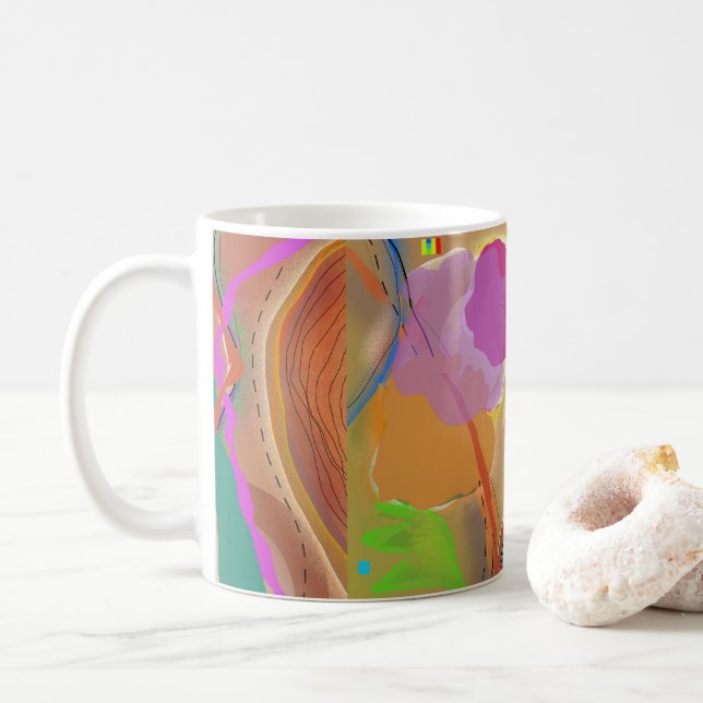 Abstract Art Mug (With Donut)