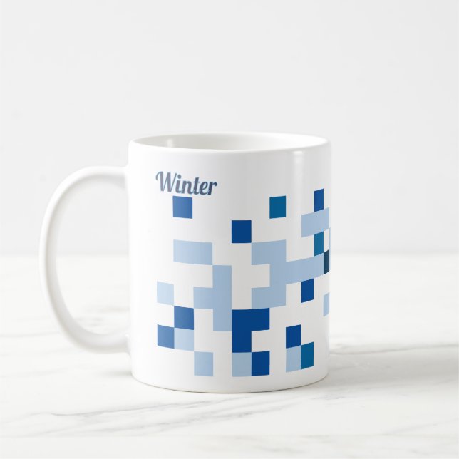 Abstract Art Mug - Winter (Left)