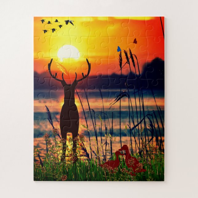 Abstract Art Nature 16"x 20", 56 Piece  Jigsaw Puzzle (Vertical)