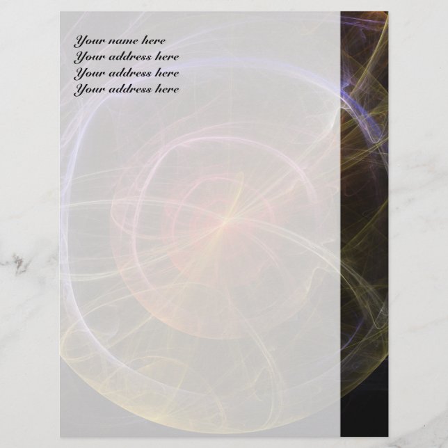 Abstract Art New World Custom Letterhead (Front)