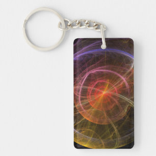 Abstract Art New World Key Ring