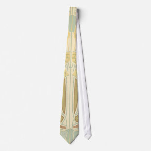abstract art nouveau pattern vintage art tie